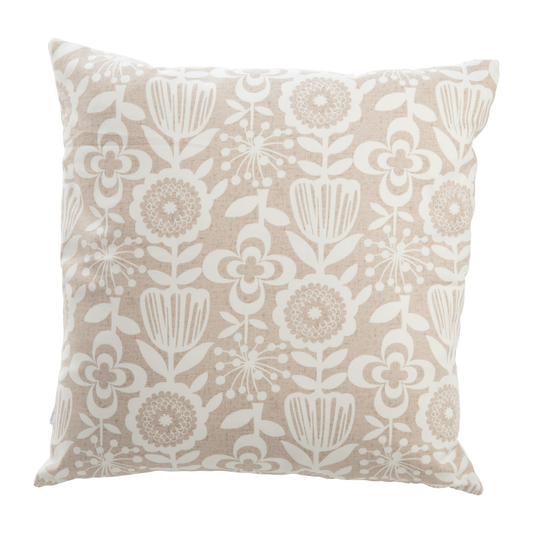 Saku Tan Throw Pillow