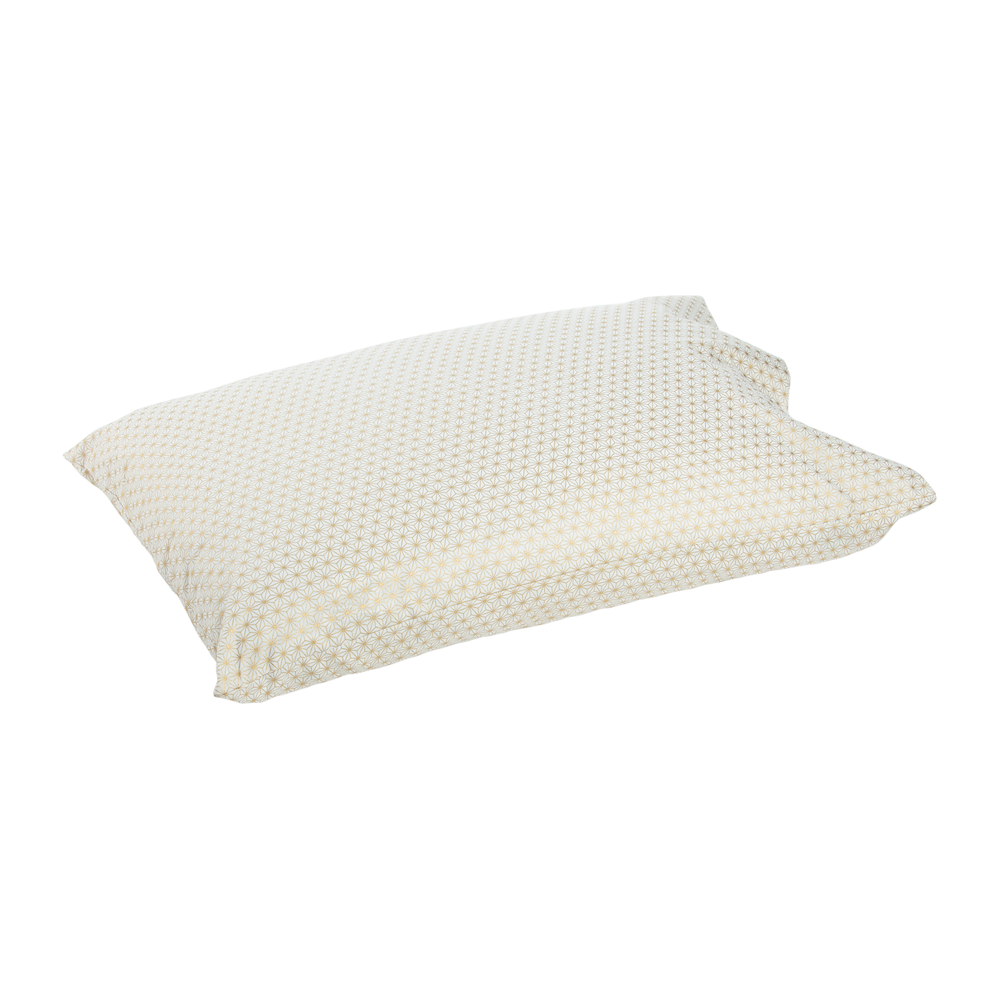 J-Life Asa No Ha Gold Sparkle Pillowcase_Pillows & Shams