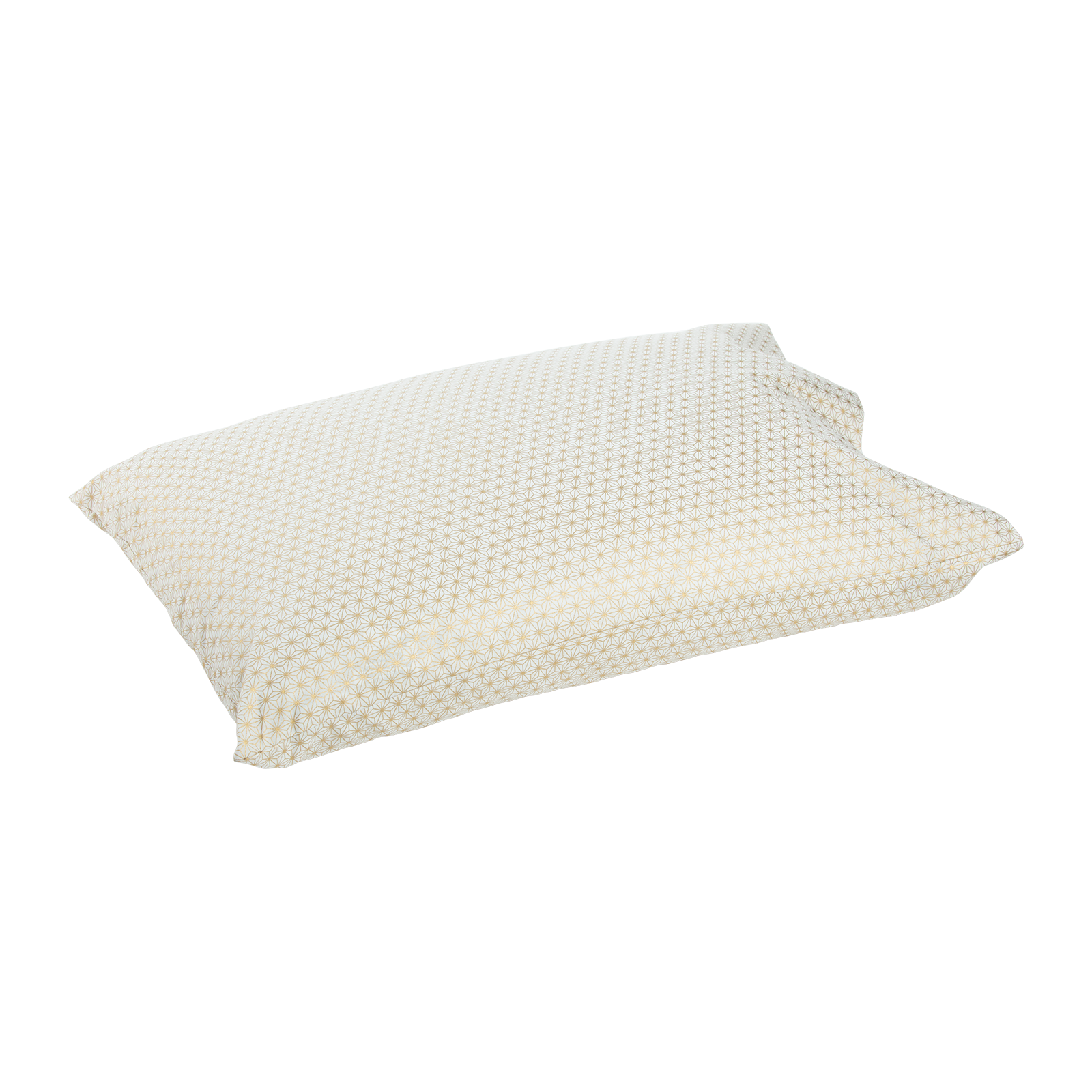 J-Life Asa No Ha Gold Sparkle Pillowcase_Pillows & Shams