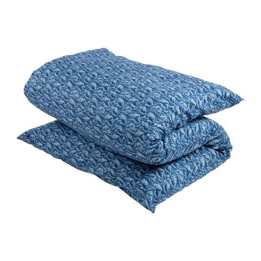 Shiki Futon Tidal Wave Blue Removable COVER ONLY