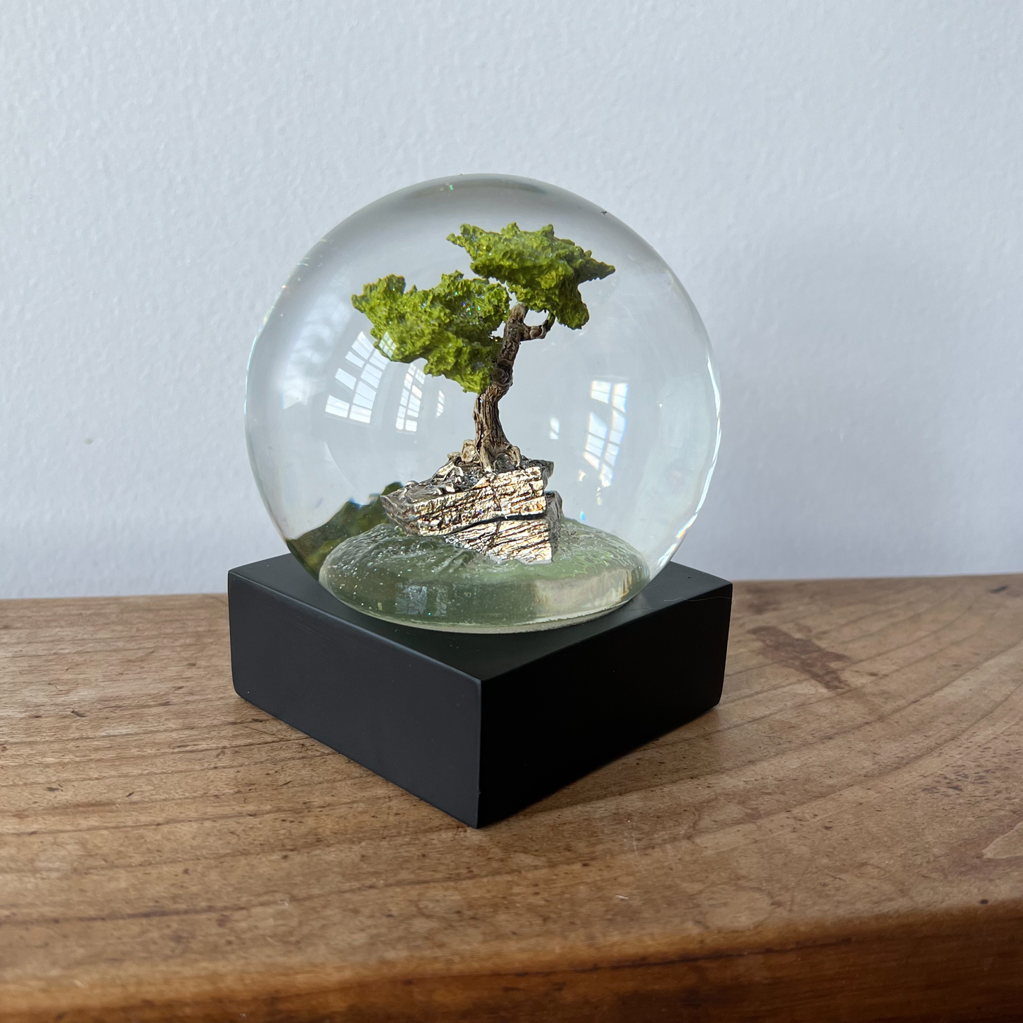 Bonsai tree Zen snow globe