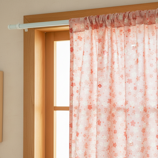 J-Life Noren Japanese Door Curtain Tension Rod