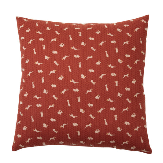 Usagi Red Throw Pillow