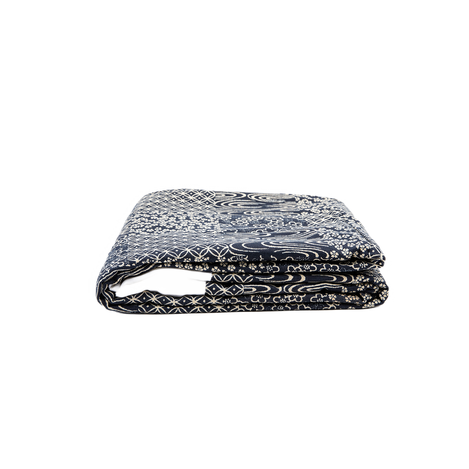 J-Life Patchi Navy Custom Kakefuton with Removable Cover_Kakefutons_Kakefuton with custom cover