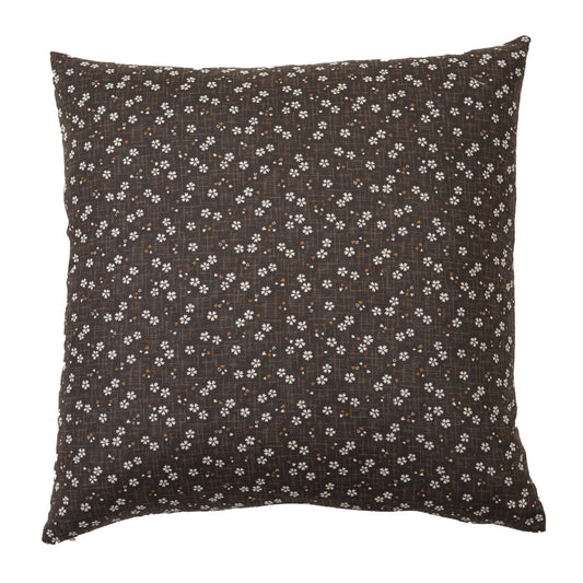 Sakura Brown Throw Pillow