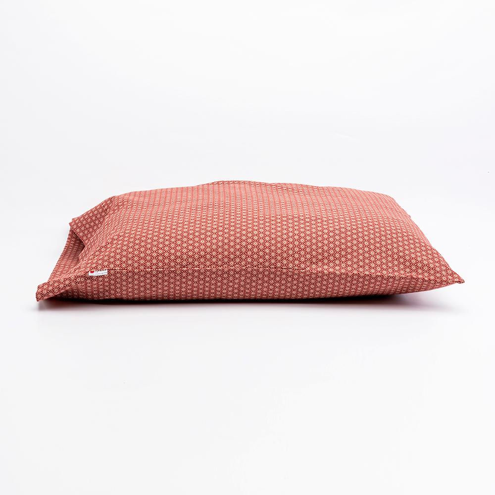 J-Life Asa No Ha Red Pillowcase_Pillows & Shams