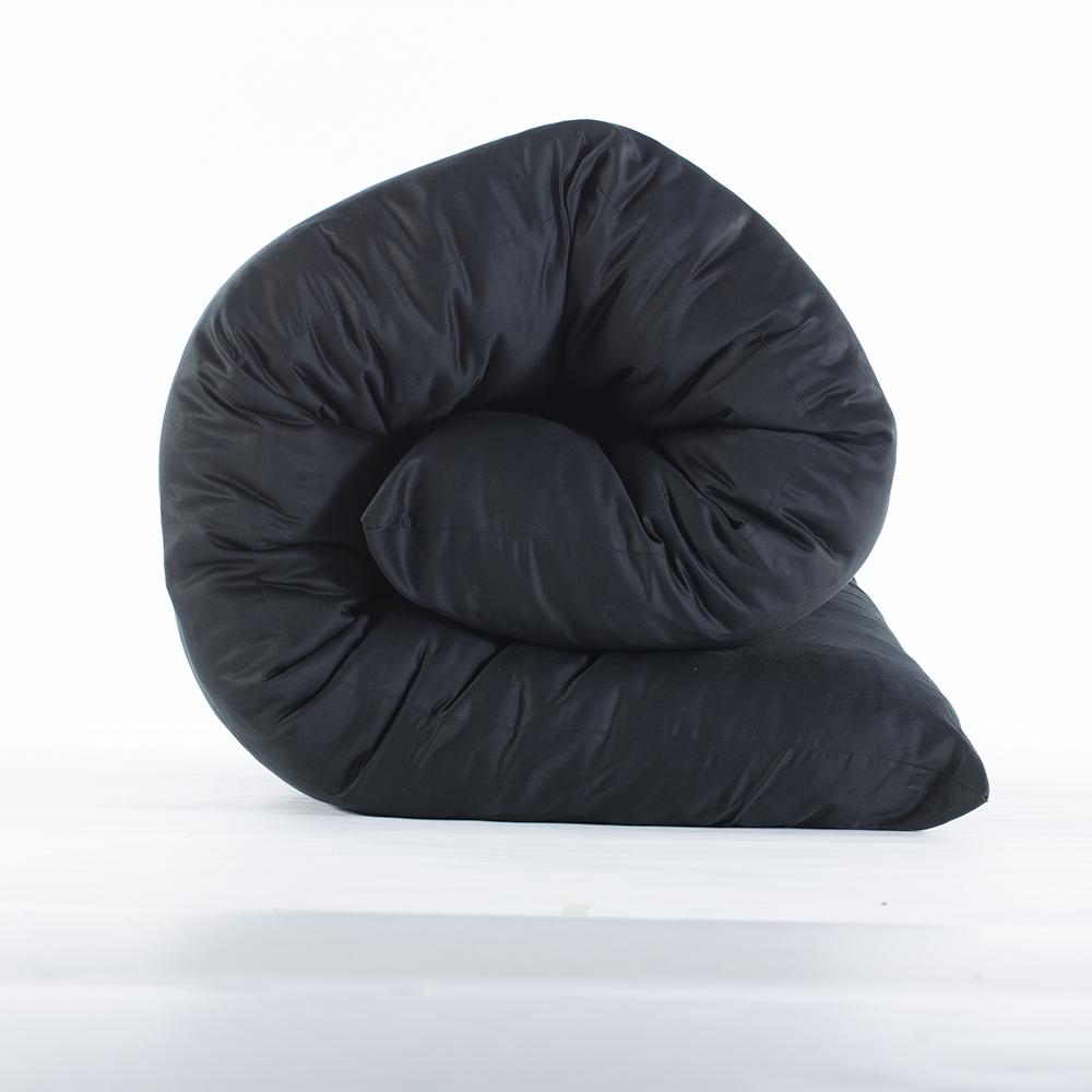 J-Life Shikifuton with Black Ultra Sateen Removable Cover