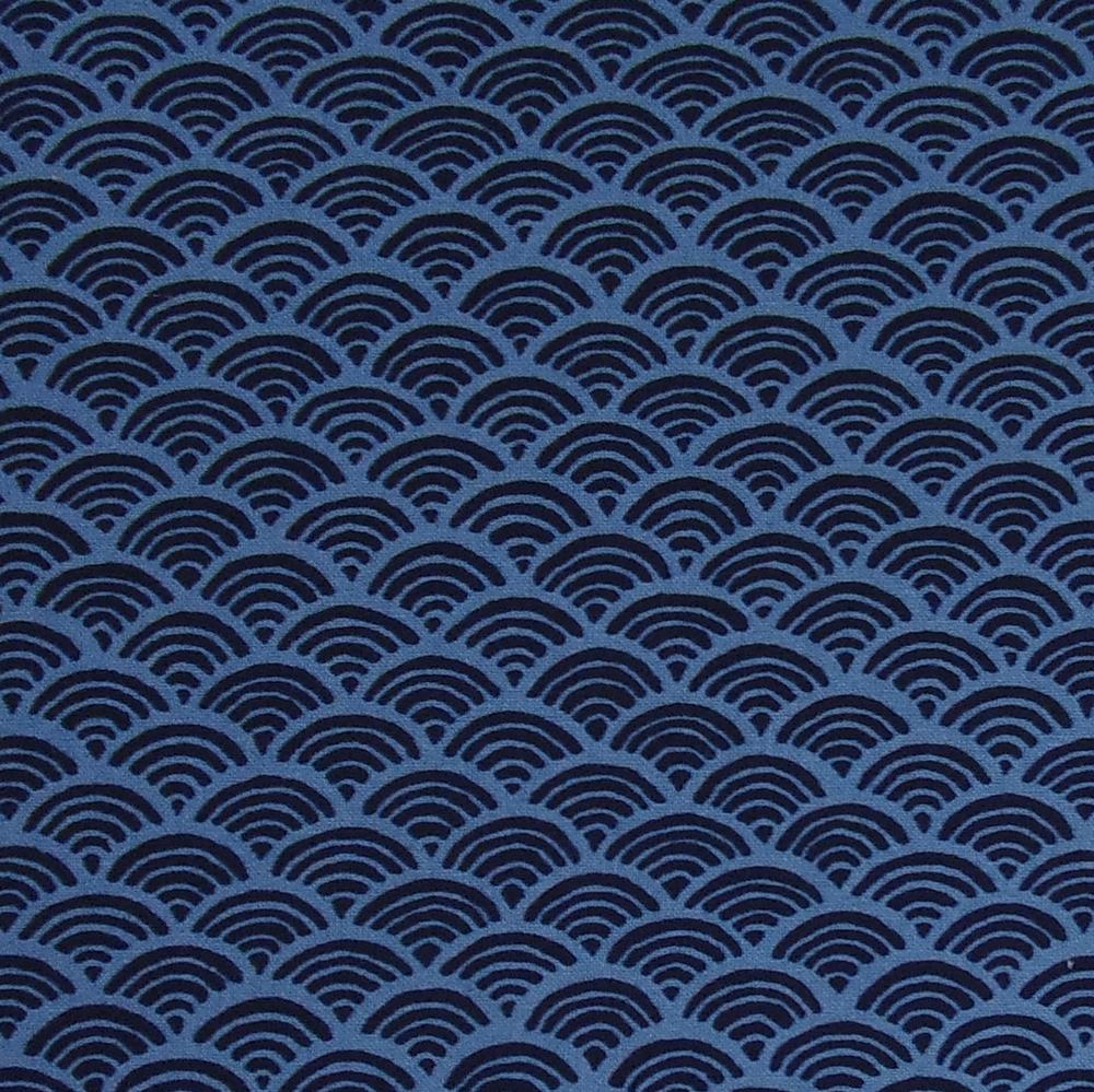 Shiki Futon Nami Blue Removable COVER ONLY
