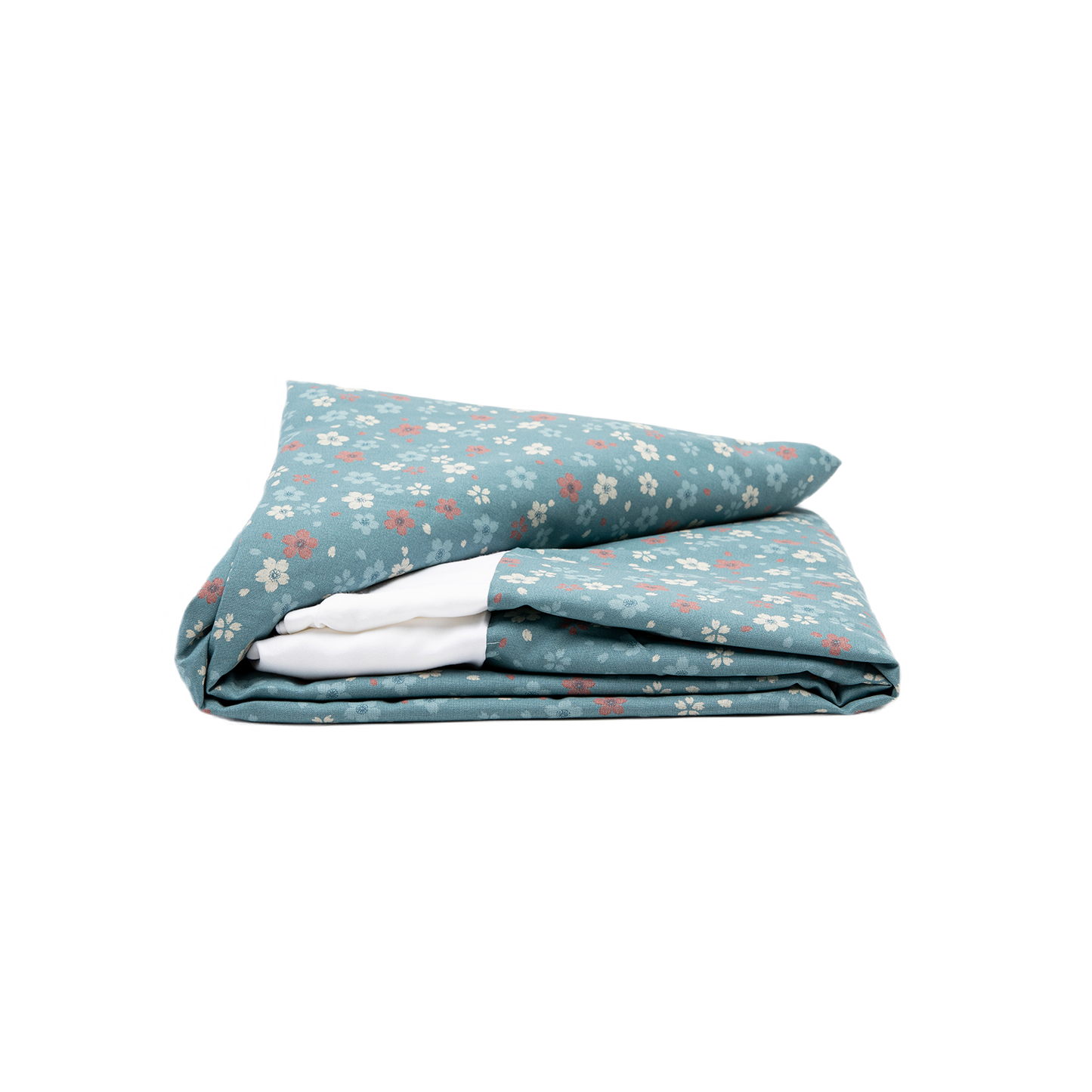 J-Life Cherry Blossom Blue Custom Kakefuton with Removable Cover_Kakefutons_Kakefuton with custom cover_Japan Tradition
