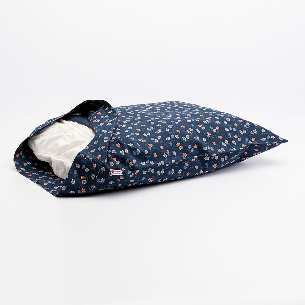 J-Life Fukurou Navy Pillowcase_Pillows & Shams_Pillowcase