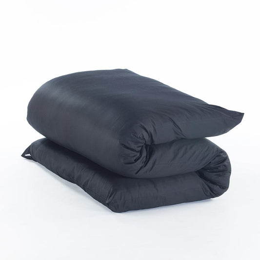 Shiki Futon Black Ultra Sateen Removable COVER ONLY