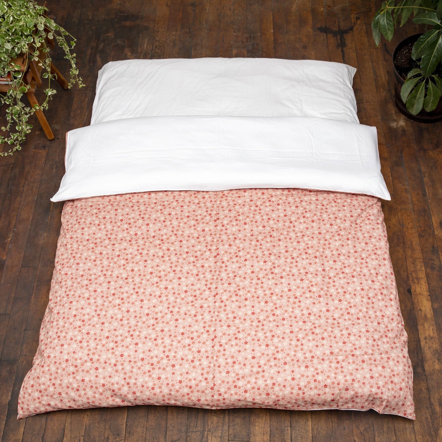 J-Life Cherry Blossom Pink Custom Kakefuton with Removable Cover_Kakefutons_Kakefuton with custom cover_Japan Tradition_Sleep System_Handmade