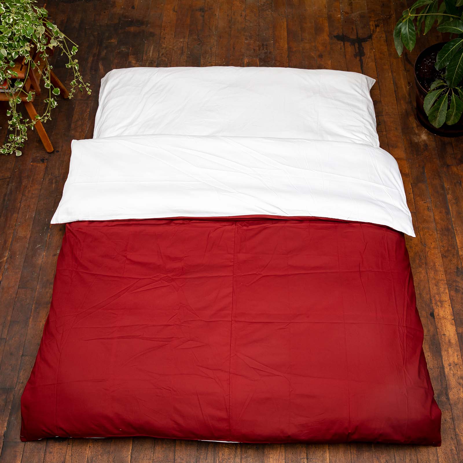 J-Life Burgundy Custom Kakefuton with Removable Cover_Kakefutons_Kakefuton with custom cover_Japan Tradition_Sleep System